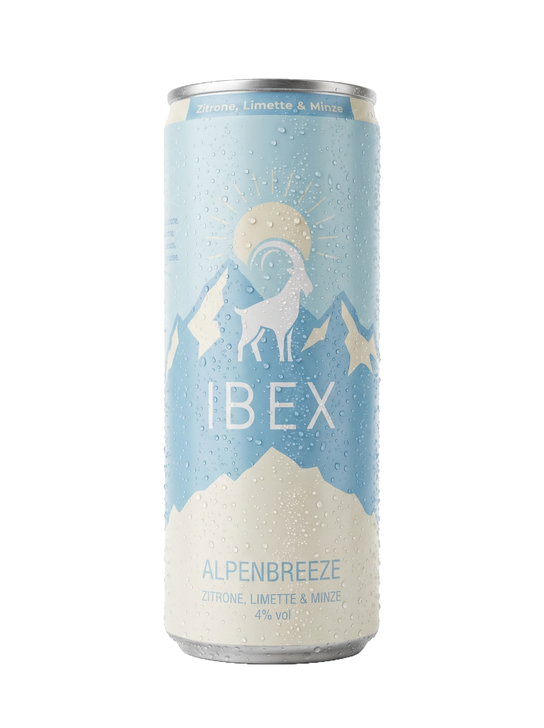 IBEX Alpenbreeze Hard Seltzer, 250-ml-Dose, Zitrone Limette Minze